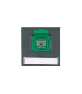 Data plate ith one telephone/data socket with protection against dust and liquids up to IP 54